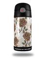 Skin Decal Wrap for Thermos Funtainer 12oz Bottle Flowers Pattern Roses 20 (BOTTLE NOT INCLUDED) by WraptorSkinz