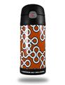 Skin Decal Wrap for Thermos Funtainer 12oz Bottle Locknodes 03 Burnt Orange (BOTTLE NOT INCLUDED) by WraptorSkinz