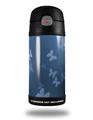 Skin Decal Wrap for Thermos Funtainer 12oz Bottle Bokeh Butterflies Blue (BOTTLE NOT INCLUDED) by WraptorSkinz