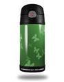 Skin Decal Wrap for Thermos Funtainer 12oz Bottle Bokeh Butterflies Green (BOTTLE NOT INCLUDED) by WraptorSkinz