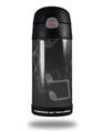 Skin Decal Wrap for Thermos Funtainer 12oz Bottle Bokeh Music Grey (BOTTLE NOT INCLUDED) by WraptorSkinz