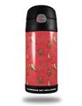 Skin Decal Wrap for Thermos Funtainer 12oz Bottle Sea Shells 02 Coral (BOTTLE NOT INCLUDED) by WraptorSkinz