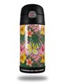 Skin Decal Wrap for Thermos Funtainer 12oz Bottle Beach Flowers 02 Pink (BOTTLE NOT INCLUDED) by WraptorSkinz