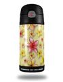 Skin Decal Wrap for Thermos Funtainer 12oz Bottle Beach Flowers Yellow Sunshine (BOTTLE NOT INCLUDED) by WraptorSkinz