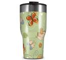 WraptorSkinz Skin Wrap compatible with 2017 and newer RTIC Tumblers 30oz Birds Butterflies and Flowers (TUMBLER NOT INCLUDED)