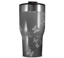 WraptorSkinz Skin Wrap compatible with 2017 and newer RTIC Tumblers 30oz Bokeh Butterflies Grey (TUMBLER NOT INCLUDED)