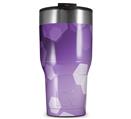WraptorSkinz Skin Wrap compatible with 2017 and newer RTIC Tumblers 30oz Bokeh Hex Purple (TUMBLER NOT INCLUDED)