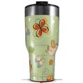 Skin Wrap Decal for 2017 RTIC Tumblers 40oz Birds Butterflies and Flowers (TUMBLER NOT INCLUDED)