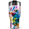 Skin Wrap Decal for 2017 RTIC Tumblers 40oz Floral Splash (TUMBLER NOT INCLUDED)