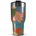 Skin Wrap Decal for 2017 RTIC Tumblers 40oz Flowers Pattern 01 (TUMBLER NOT INCLUDED)