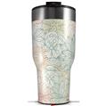 Skin Wrap Decal for 2017 RTIC Tumblers 40oz Flowers Pattern 02 (TUMBLER NOT INCLUDED)