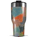 Skin Wrap Decal for 2017 RTIC Tumblers 40oz Flowers Pattern 03 (TUMBLER NOT INCLUDED)
