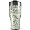 Skin Wrap Decal for 2017 RTIC Tumblers 40oz Flowers Pattern 05 (TUMBLER NOT INCLUDED)