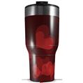 Skin Wrap Decal for 2017 RTIC Tumblers 40oz Bokeh Hearts Red (TUMBLER NOT INCLUDED)