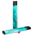 Skin Decal Wrap 2 Pack for Juul Vapes Bokeh Butterflies Neon Teal JUUL NOT INCLUDED