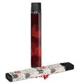 Skin Decal Wrap 2 Pack for Juul Vapes Bokeh Hearts Red JUUL NOT INCLUDED