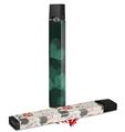 Skin Decal Wrap 2 Pack for Juul Vapes Bokeh Hearts Seafoam Green JUUL NOT INCLUDED