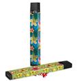 Skin Decal Wrap 2 Pack for Juul Vapes Beach Flowers 02 Blue Medium JUUL NOT INCLUDED