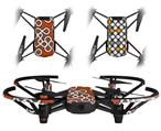 Skin Decal Wrap 2 Pack for DJI Ryze Tello Drone Locknodes 03 Burnt Orange DRONE NOT INCLUDED