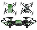 Skin Decal Wrap 2 Pack for DJI Ryze Tello Drone Bokeh Hex Green DRONE NOT INCLUDED