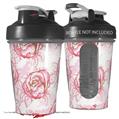 Decal Style Skin Wrap works with Blender Bottle 20oz Flowers Pattern Roses 13 (BOTTLE NOT INCLUDED)
