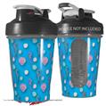 Decal Style Skin Wrap works with Blender Bottle 20oz Seahorses and Shells Blue Medium (BOTTLE NOT INCLUDED)