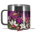 Skin Decal Wrap for Yeti Coffee Mug 14oz Grungy Flower Bouquet - 14 oz CUP NOT INCLUDED by WraptorSkinz