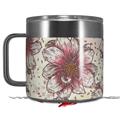 Skin Decal Wrap for Yeti Coffee Mug 14oz Flowers Pattern 23 - 14 oz CUP NOT INCLUDED by WraptorSkinz
