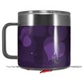 Skin Decal Wrap for Yeti Coffee Mug 14oz Bokeh Hearts Purple - 14 oz CUP NOT INCLUDED by WraptorSkinz