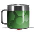 Skin Decal Wrap for Yeti Coffee Mug 14oz Bokeh Hex Green - 14 oz CUP NOT INCLUDED by WraptorSkinz