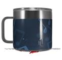 Skin Decal Wrap for Yeti Coffee Mug 14oz Bokeh Music Blue - 14 oz CUP NOT INCLUDED by WraptorSkinz