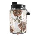 Skin Decal Wrap for Yeti Half Gallon Jug Flowers Pattern Roses 20 - JUG NOT INCLUDED by WraptorSkinz