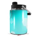 Skin Decal Wrap for Yeti Half Gallon Jug Bokeh Hex Neon Teal - JUG NOT INCLUDED by WraptorSkinz