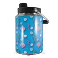 Skin Decal Wrap for Yeti Half Gallon Jug Seahorses and Shells Blue Medium - JUG NOT INCLUDED by WraptorSkinz