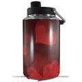 Skin Decal Wrap for Yeti 1 Gallon Jug Bokeh Hearts Red - JUG NOT INCLUDED by WraptorSkinz