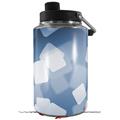 Skin Decal Wrap for Yeti 1 Gallon Jug Bokeh Squared Blue - JUG NOT INCLUDED by WraptorSkinz