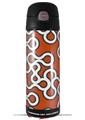 Skin Decal Wrap for Thermos Funtainer 16oz Bottle Locknodes 03 Burnt Orange (BOTTLE NOT INCLUDED) by WraptorSkinz