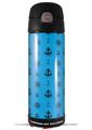 Skin Decal Wrap for Thermos Funtainer 16oz Bottle Nautical Anchors Away 02 Blue Medium (BOTTLE NOT INCLUDED) by WraptorSkinz