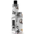 Skin Decal Wrap for Smok AL85 Alien Baby Coconuts Palm Trees and Bananas White VAPE NOT INCLUDED