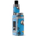 Skin Decal Wrap for Smok AL85 Alien Baby Coconuts Palm Trees and Bananas Blue Medium VAPE NOT INCLUDED