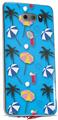 Skin Decal Wrap for LG V30 Beach Party Umbrellas Blue Medium