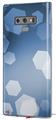 Decal style Skin Wrap compatible with Samsung Galaxy Note 9 Bokeh Hex Blue