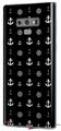 Decal style Skin Wrap compatible with Samsung Galaxy Note 9 Nautical Anchors Away 02 Black