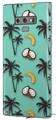 Decal style Skin Wrap compatible with Samsung Galaxy Note 9 Coconuts Palm Trees and Bananas Seafoam Green