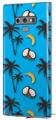 Decal style Skin Wrap compatible with Samsung Galaxy Note 9 Coconuts Palm Trees and Bananas Blue Medium