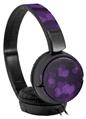 Decal style Skin Wrap for Sony MDR ZX110 Headphones Bokeh Hearts Purple (HEADPHONES NOT INCLUDED)