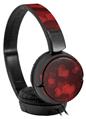 Decal style Skin Wrap for Sony MDR ZX110 Headphones Bokeh Hearts Red (HEADPHONES NOT INCLUDED)