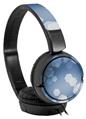 Decal style Skin Wrap for Sony MDR ZX110 Headphones Bokeh Hex Blue (HEADPHONES NOT INCLUDED)