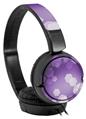 Decal style Skin Wrap for Sony MDR ZX110 Headphones Bokeh Hex Purple (HEADPHONES NOT INCLUDED)