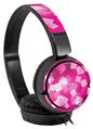 Decal style Skin Wrap for Sony MDR ZX110 Headphones Bokeh Squared Hot Pink (HEADPHONES NOT INCLUDED)